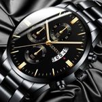 Generic Montre Bracelet Unisexe En Acier De Luxe Avec Date
