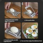 Generic Aluminum Alloy Egg Cutter Multi-Functional Slicer - image 8