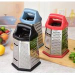 product_image_name-Generic-Râpe de Cuisine Multifonction 6 Faces en Acier Inoxydable - Poignée Ergonomique et Base Antidérapante-2