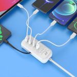 Generic Station de Charge Rapide 66W - Hub Secteur Multi-Ports 2x USB & 2x Type-C - Prise US Blanc - image 5