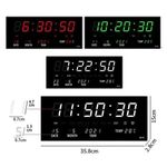 product_image_name-Generic-Horloge Numérique Affichage Date Réveil Grand Décor Maison Horloge Murale Numérique Température-4