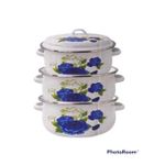 Genetic Soupière 3 Pièce Blanc Fleur