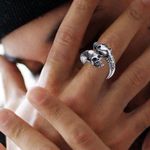 product_image_name-ARHANORY-Bagues Tête de Mort pour Hommes, Bague Punk Vintage Ajustable - Argent-8