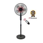 Binatone Binaton Ventilateu Sur Pied - Binaton - 1612CR - Avec Télécommande - Noir/Rouge