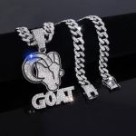 Gm Chaîne bling bling faux diamants - Argent