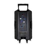 product_image_name-Jiepak-D15 Enceinte Bluetooth Portable + 2 Micros + 1 Télécommande + 1 Chargeur - Noir-2