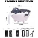 product_image_name-Generic-Rappeuse - Decoupe Légume - Hachoir - Multifonction -blanc/noir-2