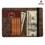 product_image_name-Classic Accessories-Porte-passeport en cordon élastique double, grande capacité, porte-cartes, porte-monnaie, porte-cartes, étui à passeport portable pour affaires - MARRON FONCE-2