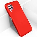 Divers Coque Silicone Compatible Pour Huawei P40 lite  - ROUGE