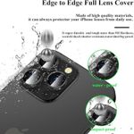 Generic Lot de 3 protections pour objectif d’appareil photo, compatibles avec iPhone 17 Pro / 17 Pro Max, protection intégrale, noir - image 2