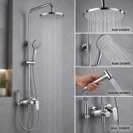 Generic Système de Colonne de Douche 4-en-1 Multifonction avec Mitigeur & Douchette