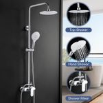 Generic Système de Colonne de Douche 4-en-1 Multifonction avec Mitigeur & Douchette - image 2