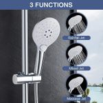 Generic Système de Colonne de Douche 4-en-1 Multifonction avec Mitigeur & Douchette - image 4