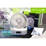 Ventilateur de bureau rechargeable - calus fan 05 couleurs blanc 
