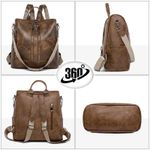 product_image_name-STY-Sac à main pour dames Sac à dos femme Version coréenne Sac en PU Sac à bandoulière unique Sac à poignée supérieure - Kaki-6