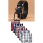 product_image_name-Generic-Ceinture en cuir véritable + 06 boxers 100% coton élégant ultra confortable VV-1