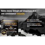 SHILAJIT Pure résine 60G riche En Acide Fulvique, Acide Humique