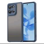Coque Motorola edge 50 neo bleu transparent 