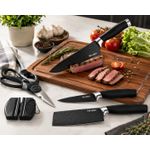 Generic Ensemble de Couteaux de Cuisine – 5 Pièces avec Ciseaux et Aiguiseur - image 2