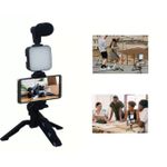 Generic Kit Vlogging 4 En 1 Trépied Lampe LED Et Micro - image 2