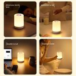 Generic Veilleuse LED Rechargeable USB 3 Couleurs et Contrôle Tactile- Blanche - image 4