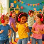 Generic Casque Bluetooth Pour Enfants - Rouge - image 2