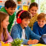 Generic Casque Bluetooth Pour Enfants - Rouge - image 4