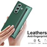 Generic Etui a rabat compatible Samsung Galaxy Z Fold 6 5G avec Stylet S intégrée - Vert - image 2
