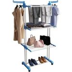 Generic Étendoir Séchoir à Linge - 4 Niveaux Pliables Avec Roues