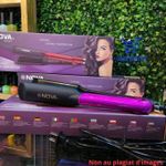 Generic Nova liseur À cheveux professionnel Haute Gamme - rouge noir