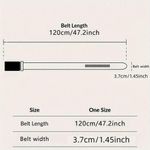 product_image_name-Fashion-Ceinture Homme Nylon à Boucle Automatique, Ceinture Décontractée en Toile - Or-6