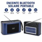 Generic Enceinte Bluetooth solaire portable Mini Sun avec radio FM
