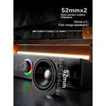 Generic Barre de son PC RGB stéréo, haut‑parleur bureau USB pour jeu et musique