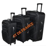 product_image_name-Fashion-Valises Voyage 3 Pièces - Grand /Moyen /Petit - Noir ( Motifs Multiples )-1
