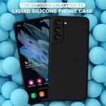 Coque Silicone Compatible Avec Samsung Galaxy S21 FE - NOIR