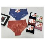 6 Culotte En Coton Dentelle Multicolore