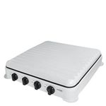 product_image_name-Campus-Cuisinière De Table 4 Feux Avec Couvercle Strié En Inox - Blanc-2