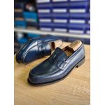 Gn mocassin En Cuir bleu-Homme