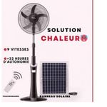 Ventilateurs Rechargeable à Energie Solaire Ou Courant Sans Panneau Solaire