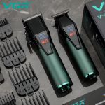 VGR Tondeuse Professionnelle Rechargeable avec Écran LED – Sans Fil