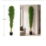 Bambou Artificiel Géant Premium - 2,4 Mètres - Pot Noir Inclus