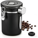product_image_name-Generic- Boîte hermétique pour café de 1,8 L, en acier inoxydable, hermétique, avec dateur, pour grains de café, farine, sucre en poudre, thé, sucre-2