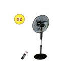 2 Super Ventilateurs Télécommandé 5Helices