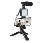product_image_name-Generic-Kit de création vidéo, Live AY-49 avec lumière caméra de vlogging et micro, kit trépied GF-3