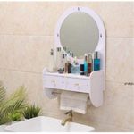 Generic Étagère de salle de bain avec miroir - image 2