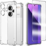 Coque Transparent Compatible Pour Redmi Note 13 Pro Plus avec un antichoc - Transparent
