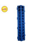Lot 10 Mangeoire Lineaire Anti Gaspillage 50Cm - Bleu
