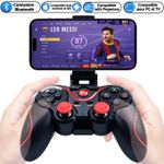 Generic Manette Bluetooth sans fil avec support, compatible téléphone / PC / TV.