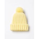 Bonnet  au crochet avec pompon pour bébé 