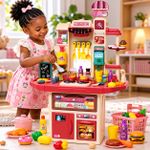 Generic Grand kit cuisine 88 pièces avec accessoires pour enfant - image 2